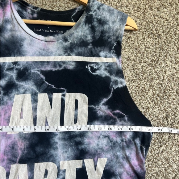 Urban Outfitters Black Pink Tie-Dye Tank Top And Party Casual College Large - Picture 5 of 6